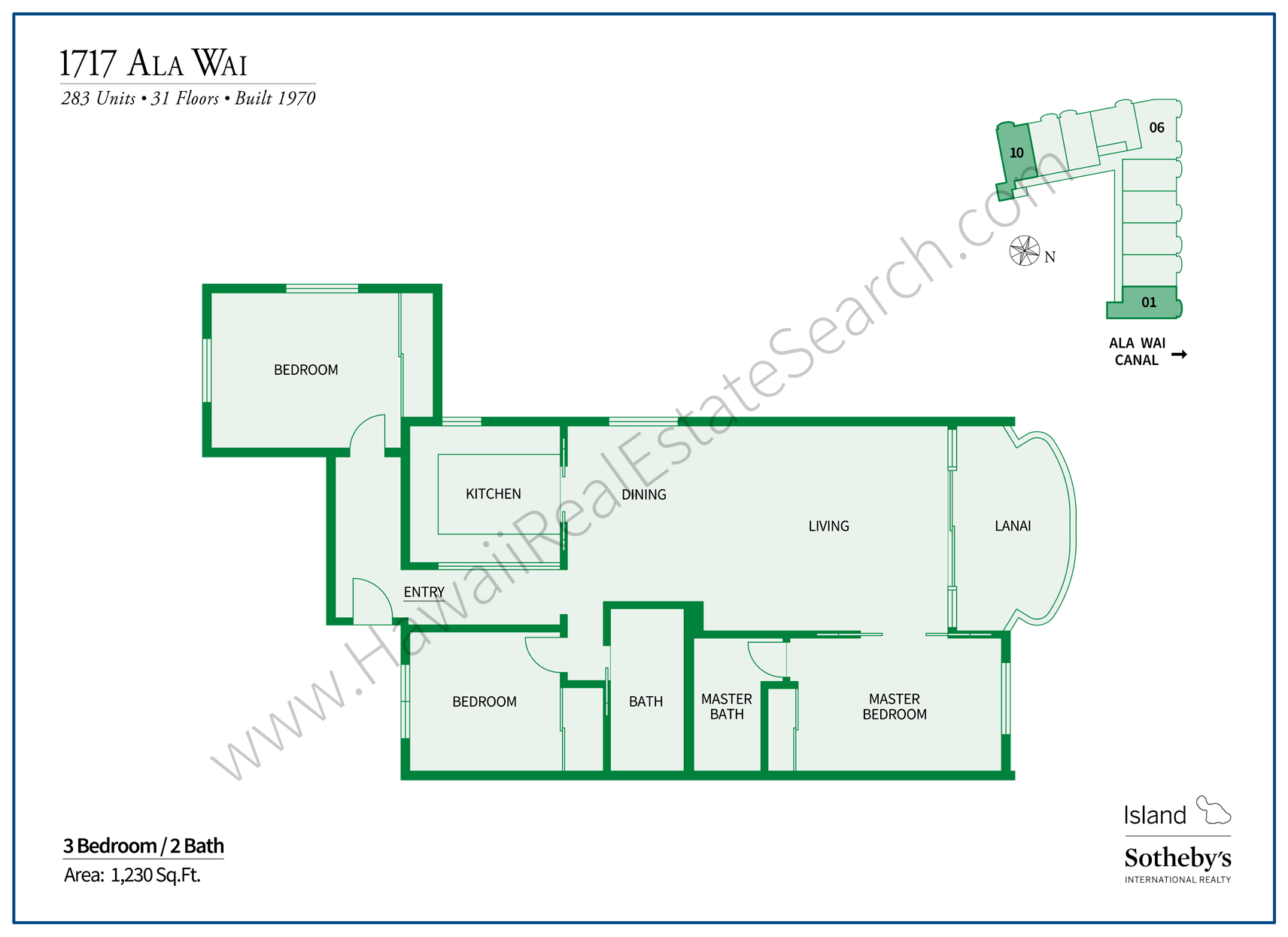 1717 Ala Wai Floor Plan Updated 2018